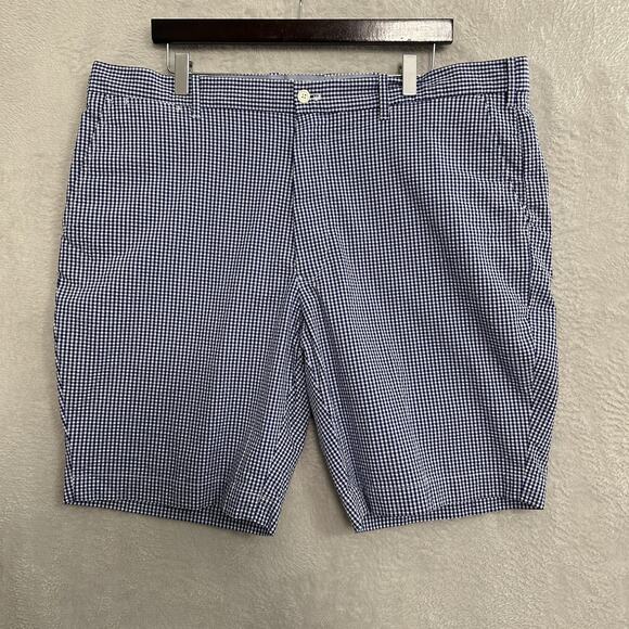 Polo Golf Ralph Lauren Houndstooth Seersucker Shorts Men's Size 40 Blue Crest - Picture 1 of 10